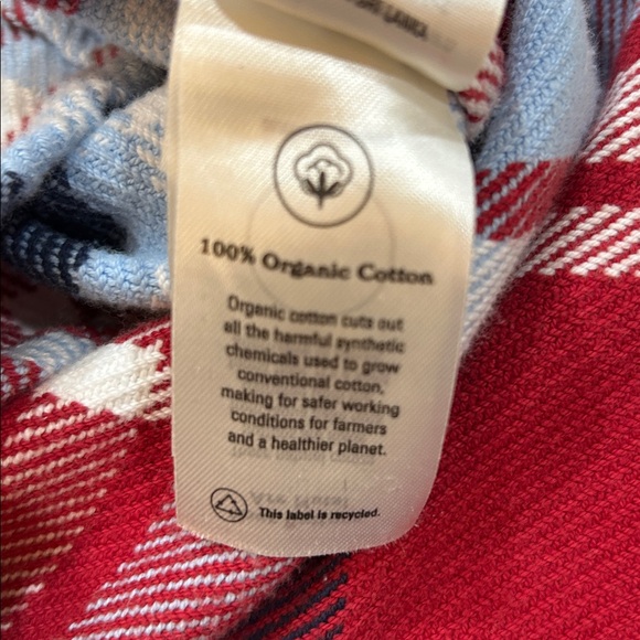 Outerknown Red and Blue Plaid Button-Down Blanket Shirt XS/S - Picture 7 of 11